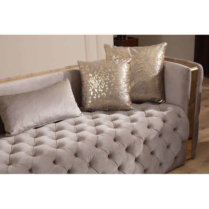 House of Hampton® Doruk 2 - Piece Velvet Living Room Set House of Hampton® Doruk 2 - Piece Velvet Living Room Set